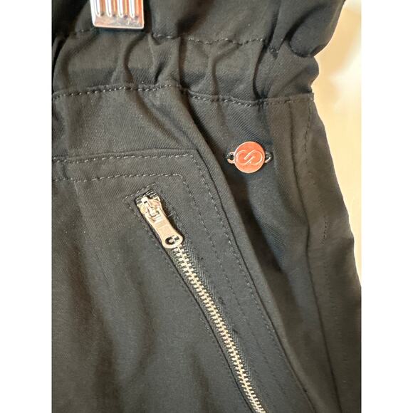 Calia Journey Collection High Rise Paperbag Shorts Black Relaxed Size M Casual - Picture 5 of 12